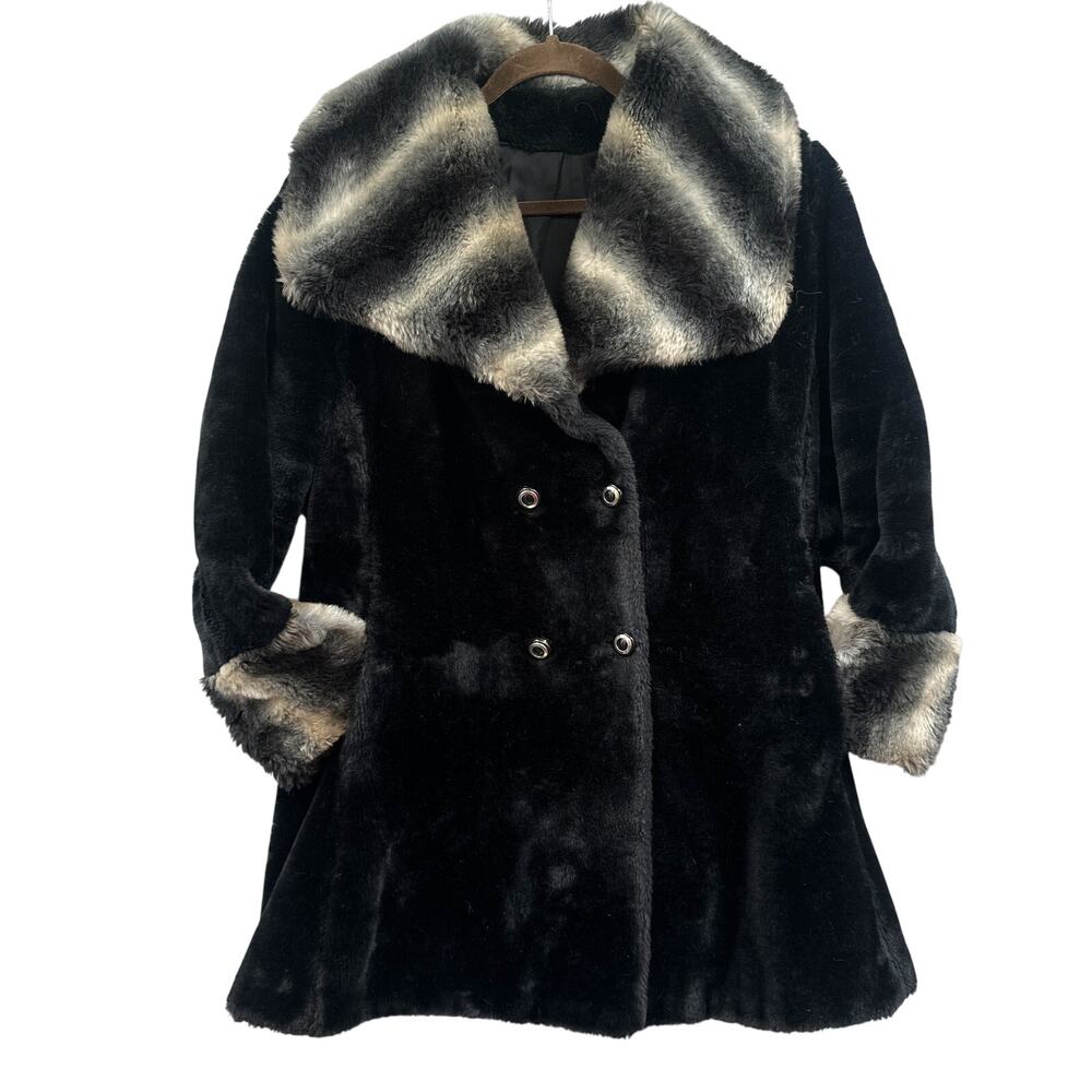 WOMEN - COAT - VINTAGE - FAUX FUR - PENNY LANE